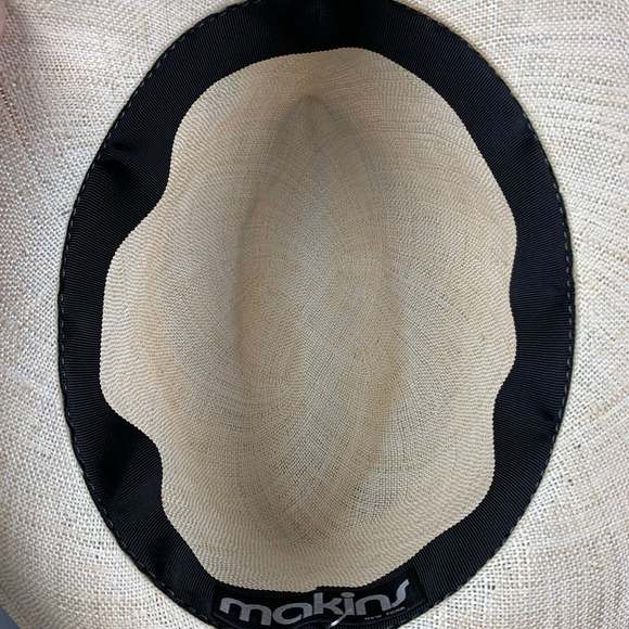 Vintage MAKINS Natural Woven Straw Hat - Picture 5 of 6